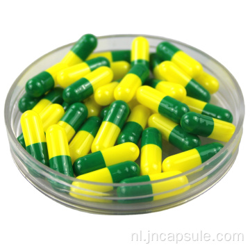 Aangepaste bedrukte kleur gelatine lege capsules maat 000